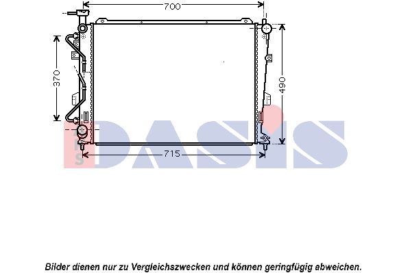 AKS DASIS Radiaator,mootorijahutus 510097N